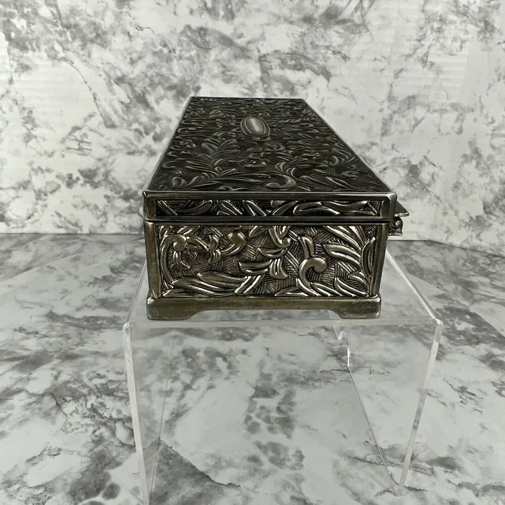 Vintage 1992‎ Godinger Silver Jewelry Box 9